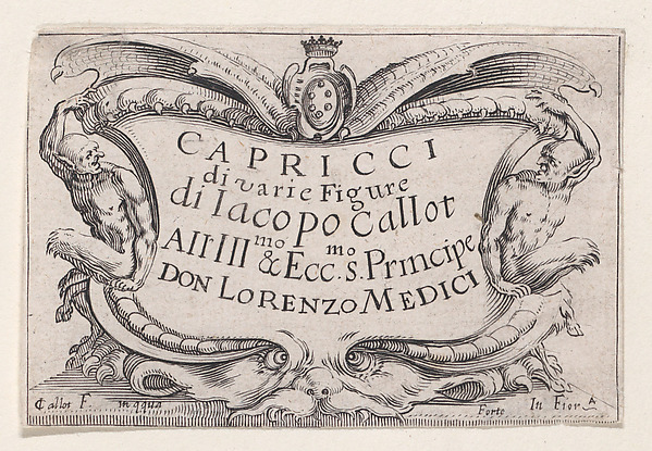 Copy of Frontispiece, from "Les Caprices" Series A, The Florence Set