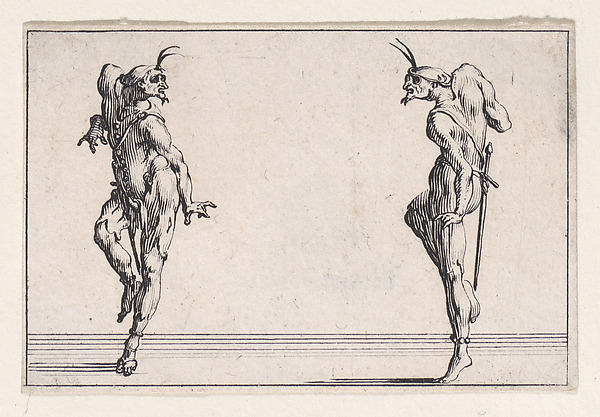 Les Deux Pantalons se Regardant (Men in Pantsuits Looking at Each Other), from Les Caprices Series A, The Florence Set
