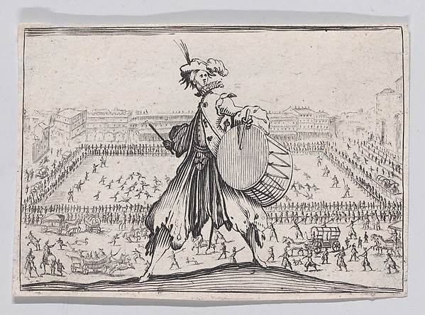 Copy of Le Jeu de Paume sur la Place Sainte-Croix, a Florence (The Tennis Game at the Piazza Santa Croce, in Florence), from "Les Caprices"