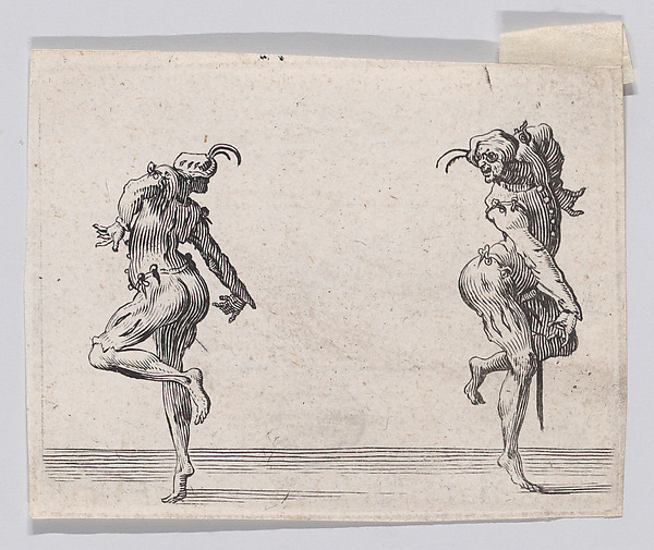 Reverse Copy of Les Deux Pantalons se Tournant le Dos (Two Men in Pantsuits Turned Away from Each Other), from "Les Caprices"