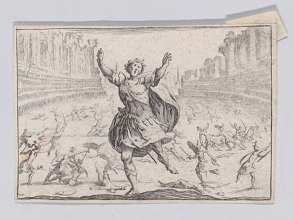 Reverse Copy of Escarmouche dans un Circque (Skirmish in a Circus), from "Les Caprices"