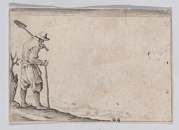Reverse Copy of Le Paysan Portant sa Pelle sur L'Épaule (The Peasant Carrying his Shovel over his Shoulder), from Les Caprices Series A, The Florence Set