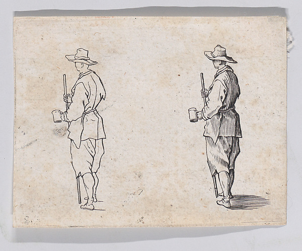 Reverse Copy of Le Paysan Tenant un Gobelet (The Peasant Holding a Cup), from "Les Caprices" Series A, The Florence Set