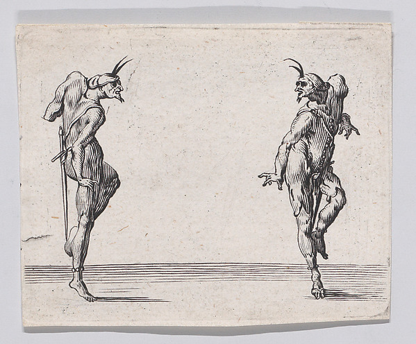 Reverse Copy of Les Deux Pantalons se Regardant (Men in Pantsuits Looking at Each Other), from "Les Caprices"