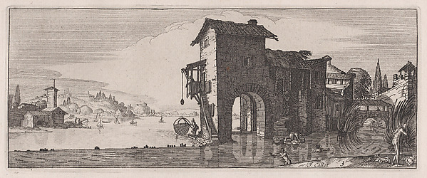 Reverse Copy of Le Moulin a Eau (The Water Mill), from Les Quatre Paysages (The Four Landscapes), plate 3