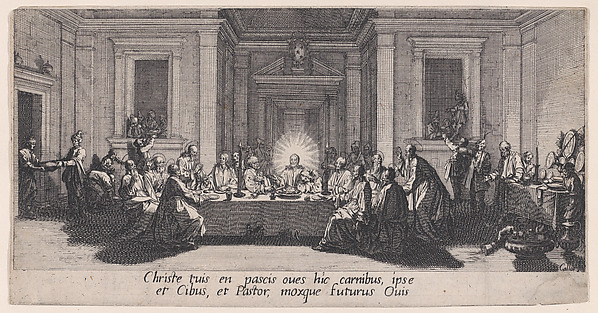 La Cêne (The Last Supper), from "La Grande Passion" (The Large Passion) by Jacques Callot