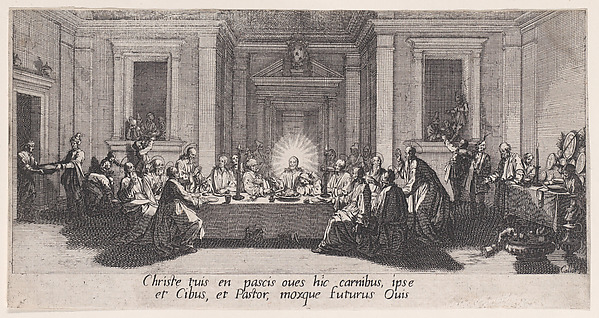 La Cêne (The Last Supper), from "La Grande Passion" (The Large Passion) by Jacques Callot