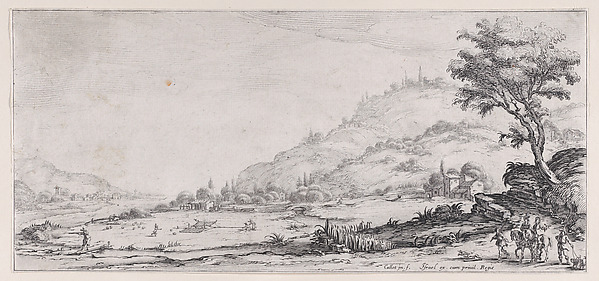 Le Chasse aux Oiseaux (The Bird Hunt), from Paysages Gravés pour Jean de Médicis appelées aussi Paysages Dessinés a Florence, Vues de Florence, Paysages d'Italie, et Paysages Définitifs (Landscapes Engraved for Giovanni de'Medici, Landscapes Designed in Florence, Views of Florence, Landscapes of Italy, and Definitive Landscapes)