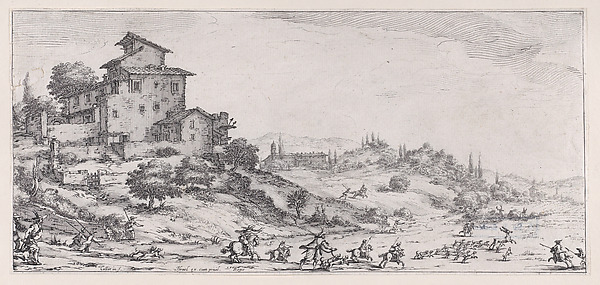 Le Chasse au Cerf (The Stag Hunt), from Paysages Gravés pour Jean de Médicis appelées aussi Paysages Dessinés a Florence, Vues de Florence, Paysages d'Italie, et Paysages Définitifs (Landscapes Engraved for Giovanni de'Medici, Landscapes Designed in Florence, Views of Florence, Landscapes of Italy, and Definitive Landscapes)