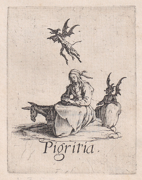 La Paresse (Sloth), from "Les Péchées Capitaux" (The Deadly Sins) by Jacques Callot, The Metropolitan Museum of Art