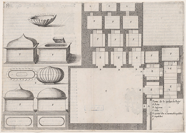 38th Plate, from Trattato delle Piante & Immagini de Sacri Edifizi di Terra Santa (Treatise of the Plans & Images of the Sacred Buildings of the Holy Land)