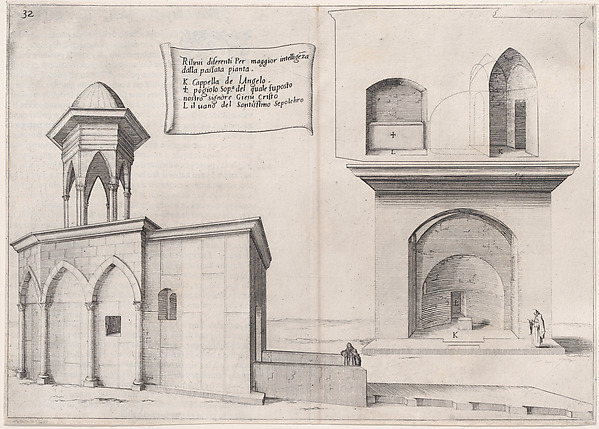 25th Plate, from Trattato delle Piante & Immagini de Sacri Edifizi di Terra Santa (Treatise of the Plans & Images of the Sacred Buildings of the Holy Land)