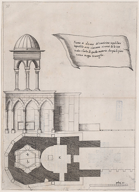 26th Plate, from Trattato delle Piante & Immagini de Sacri Edifizi di Terra Santa (Treatise of the Plans & Images of the Sacred Buildings of the Holy Land)