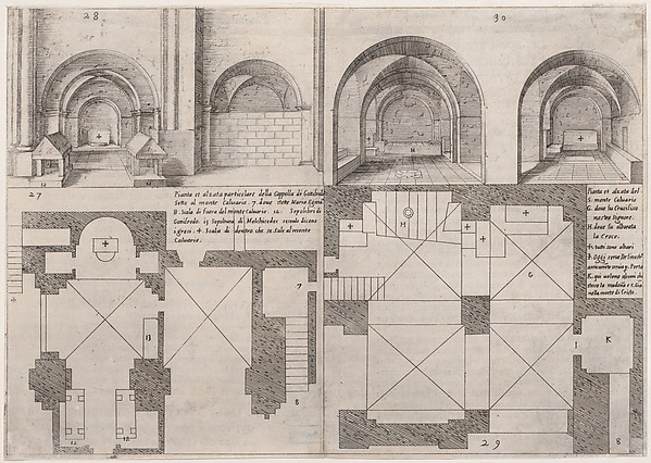 23rd Plate, from Trattato delle Piante & Immagini de Sacri Edifizi di Terra Santa (Treatise of the Plans & Images of the Sacred Buildings of the Holy Land)