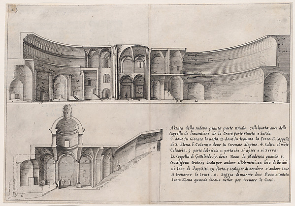 21st Plate, from Trattato delle Piante & Immagini de Sacri Edifizi di Terra Santa (Treatise of the Plans & Images of the Sacred Buildings of the Holy Land)