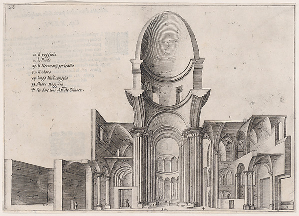 22nd Plate, from Trattato delle Piante & Immagini de Sacri Edifizi di Terra Santa (Treatise of the Plans & Images of the Sacred Buildings of the Holy Land)