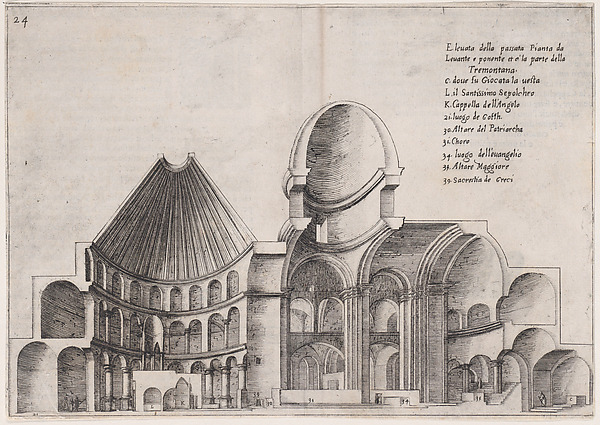 20th Plate, from Trattato delle Piante & Immagini de Sacri Edifizi di Terra Santa (Treatise of the Plans & Images of the Sacred Buildings of the Holy Land)