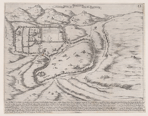 37th Plate, from Trattato delle Piante & Immagini de Sacri Edifizi di Terra Santa (Treatise of the Plans & Images of the Sacred Buildings of the Holy Land)