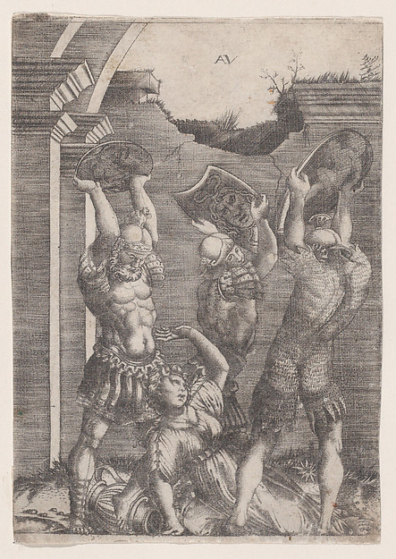 Tarpeia Crushed by the Sabines