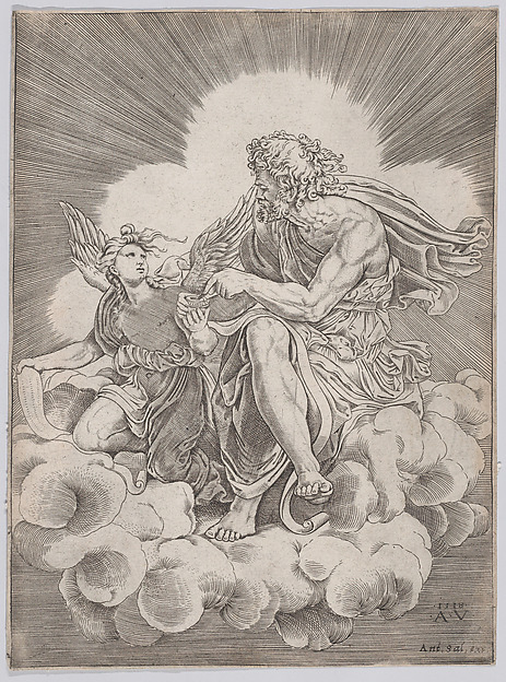 Saint Matthew by Agostino Veneziano (Agostino dei Musi)