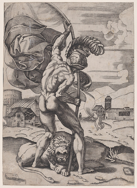 Man with a Flag