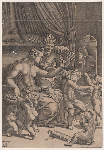 Venus and Vulcan Surrounded by Cupids