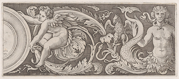 Frieze with Eros and a Siren