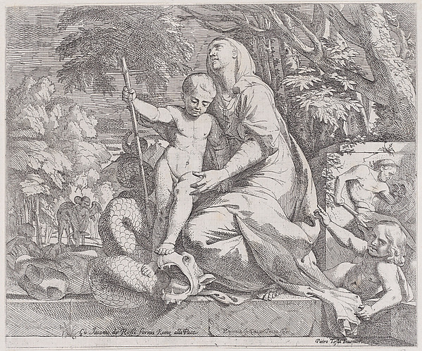An allegory of the rest on the flight into egypt by Giovanni Cesare Testa