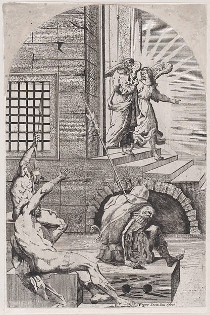 Saint Peter being released from prison by the angel