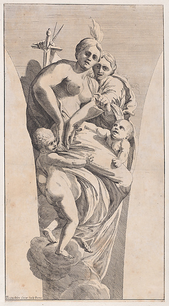 Study for a pendentive depicting Justice and Charity