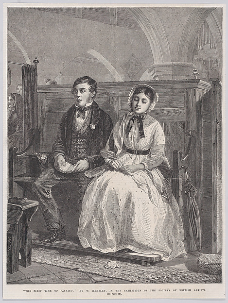 The First Time of 'Asking', from "Illustrated London News"