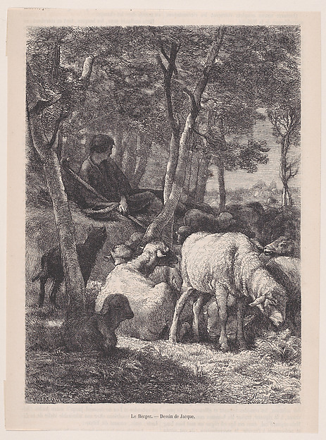 The Shepherd, from "Le Magasin Pittoresque"