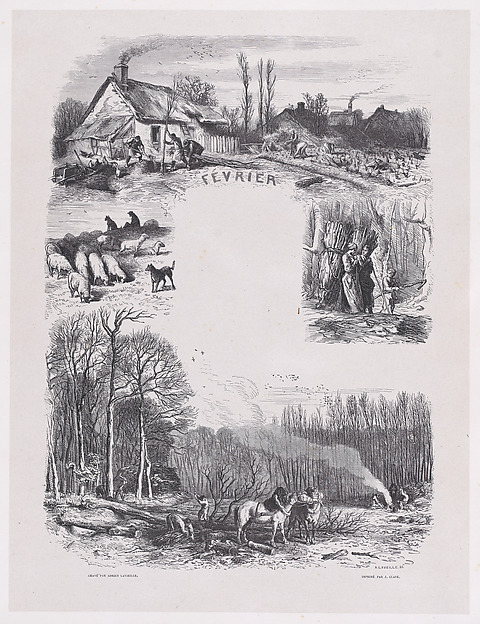 February, from "Album of Rustic Subjects"