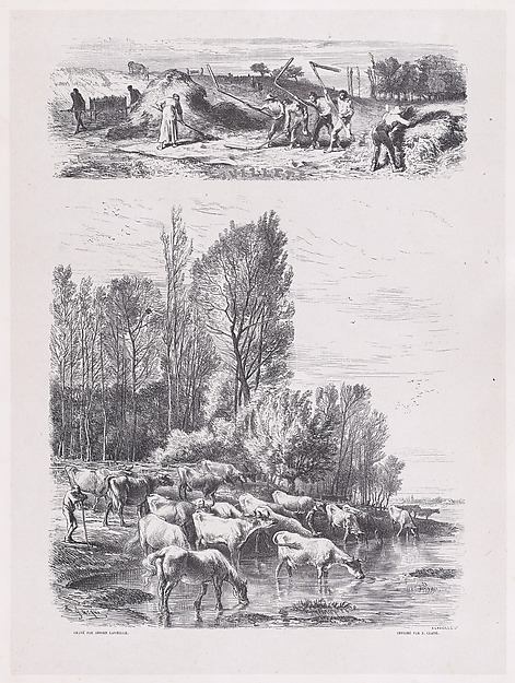 July, from "Album of Rustic Subjects"