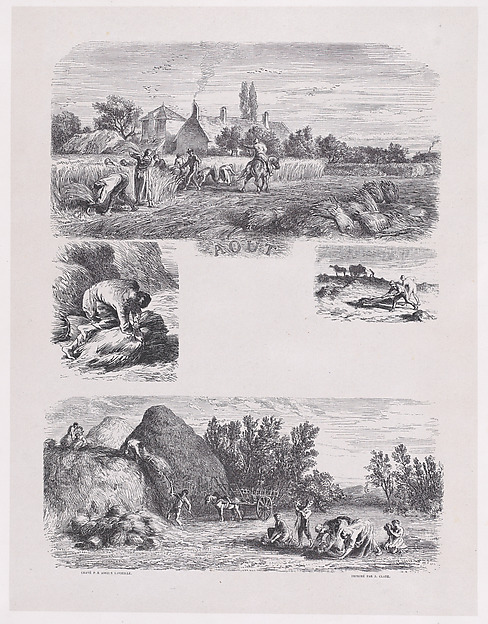 August, from "Album of Rustic Subjects"