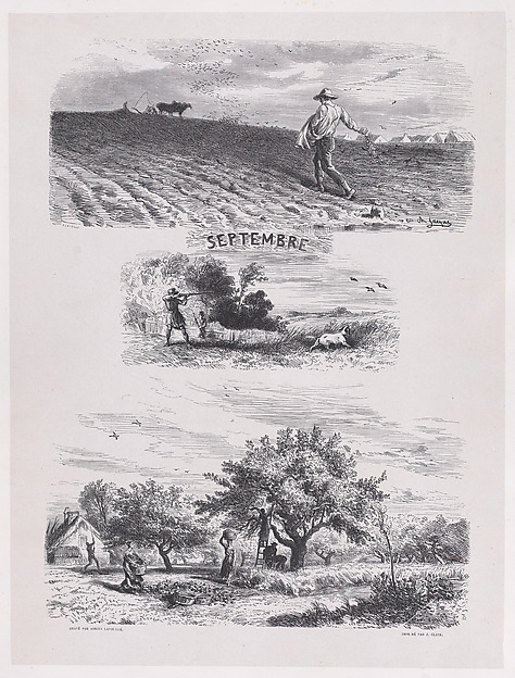 September, from "Album of Rustic Subjects"