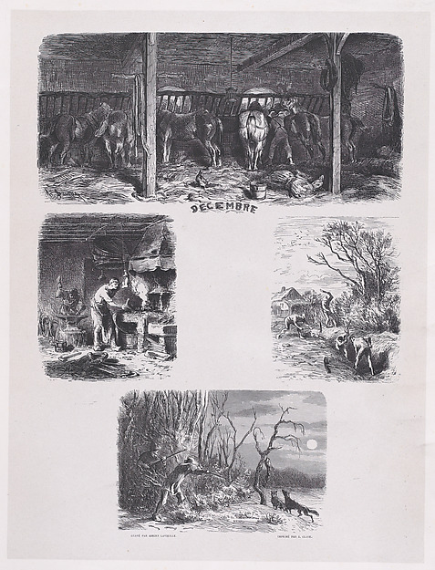 December, from "Album of Rustic Subjects"