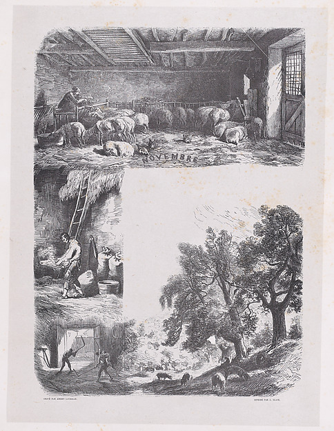 November, from "Album of Rustic Subjects"
