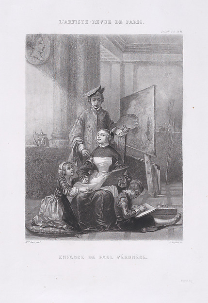 The Childhood of Paolo Veronese, from "L'Artiste"