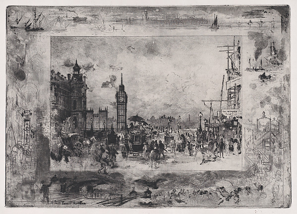 Westminster Bridge, or Westminster Clock Tower