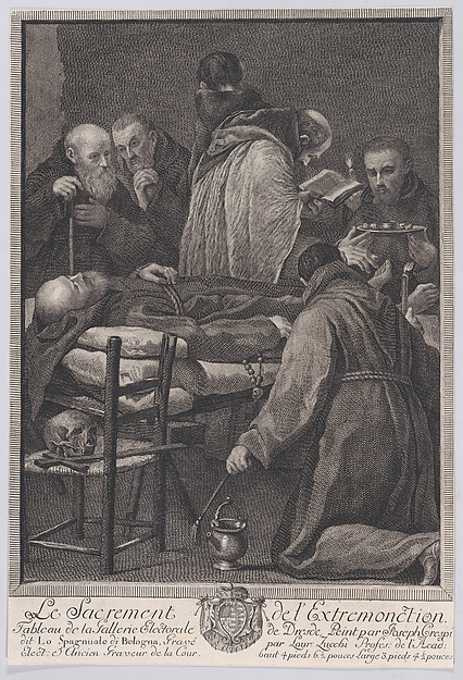 Extreme Unction, from "The Seven Sacrements"