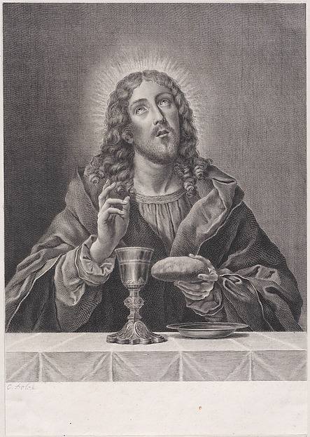 Christ with symbols of the Eucharist by Anonymous