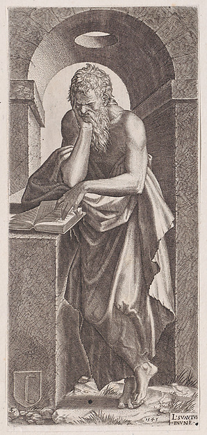 St. Simon, from "Christ, the Twelve Apostles and St. Paul" by Lambert Suavius