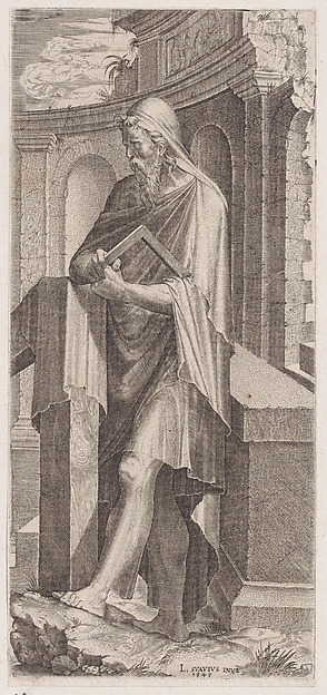 St. Judas Thaddaeus, from "Christ, the Twelve Apostles and St. Paul" by Lambert Suavius