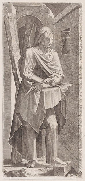 St. Andrew, from "Christ, the Twelve Apostles and St. Paul" by Lambert Suavius