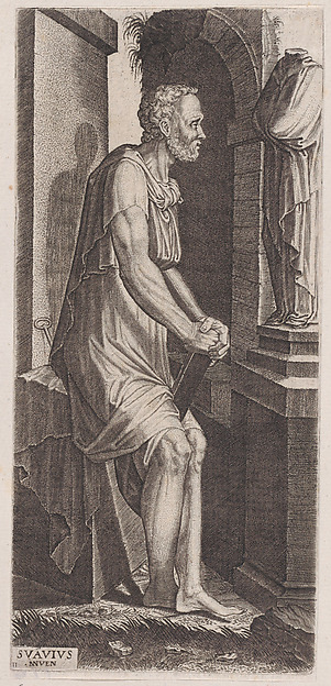 St. Peter, from "Christ, the Twelve Apostles and St. Paul" by Lambert Suavius