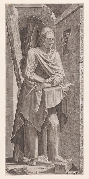 St. Andrew, from "Christ, the Twelve Apostles, and St. Paul" by Lambert Suavius