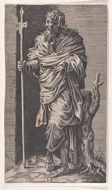 St. Thomas, from "Christ and the Apostles" by Lambert Suavius