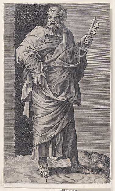 St. Peter, from "Christ and the Apostles" by Lambert Suavius