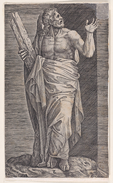 St. Andrew, from "Christ and the Apostles" by Lambert Suavius